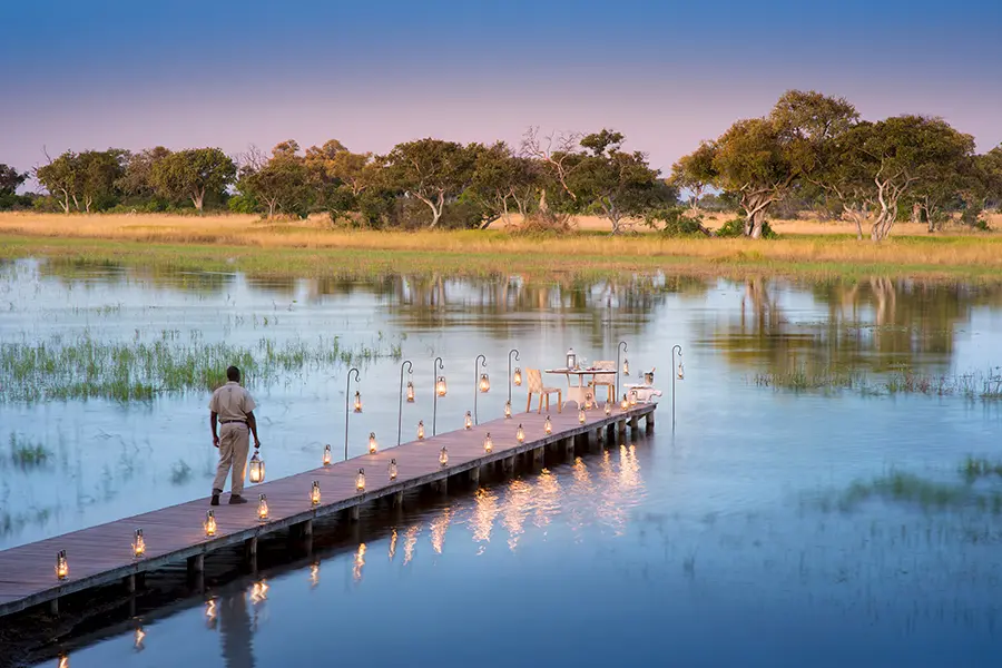 Botswana Okavango delta safari lanterns