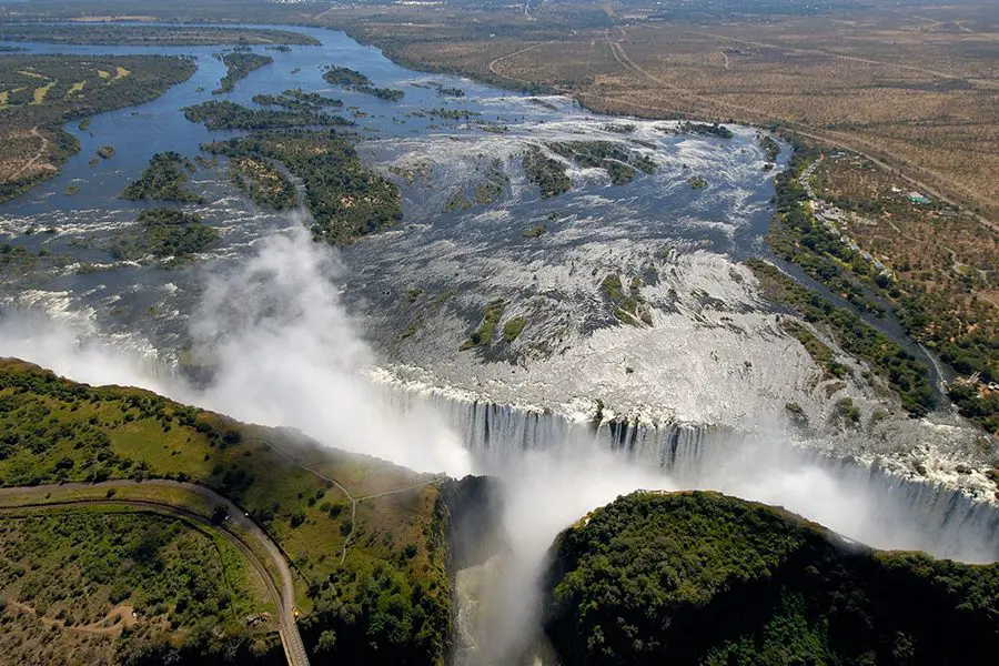 The Mighty Zambezi River And Victoria Falls