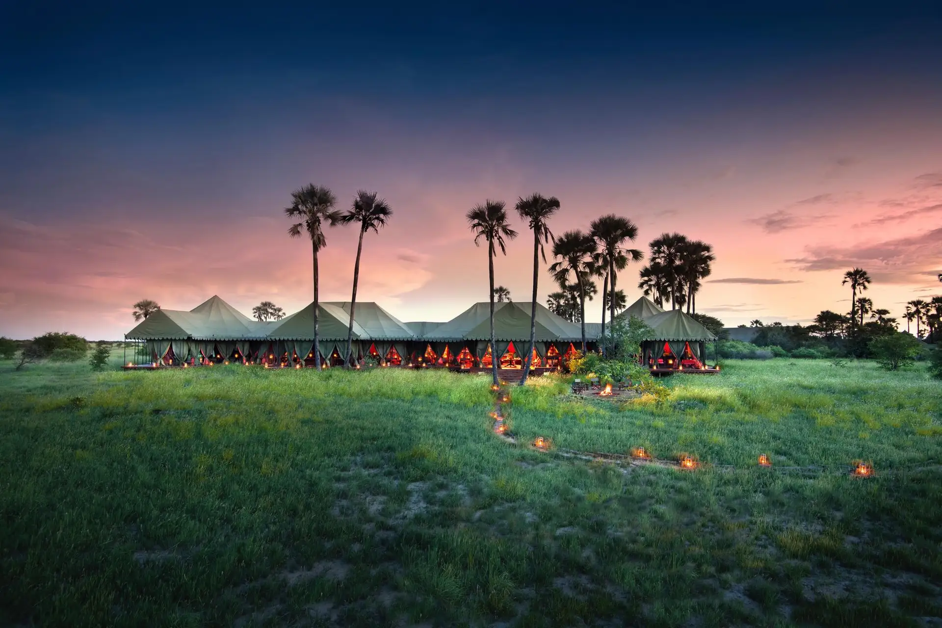 Makgadikgadi Pans National Park bush Camp in Botswana