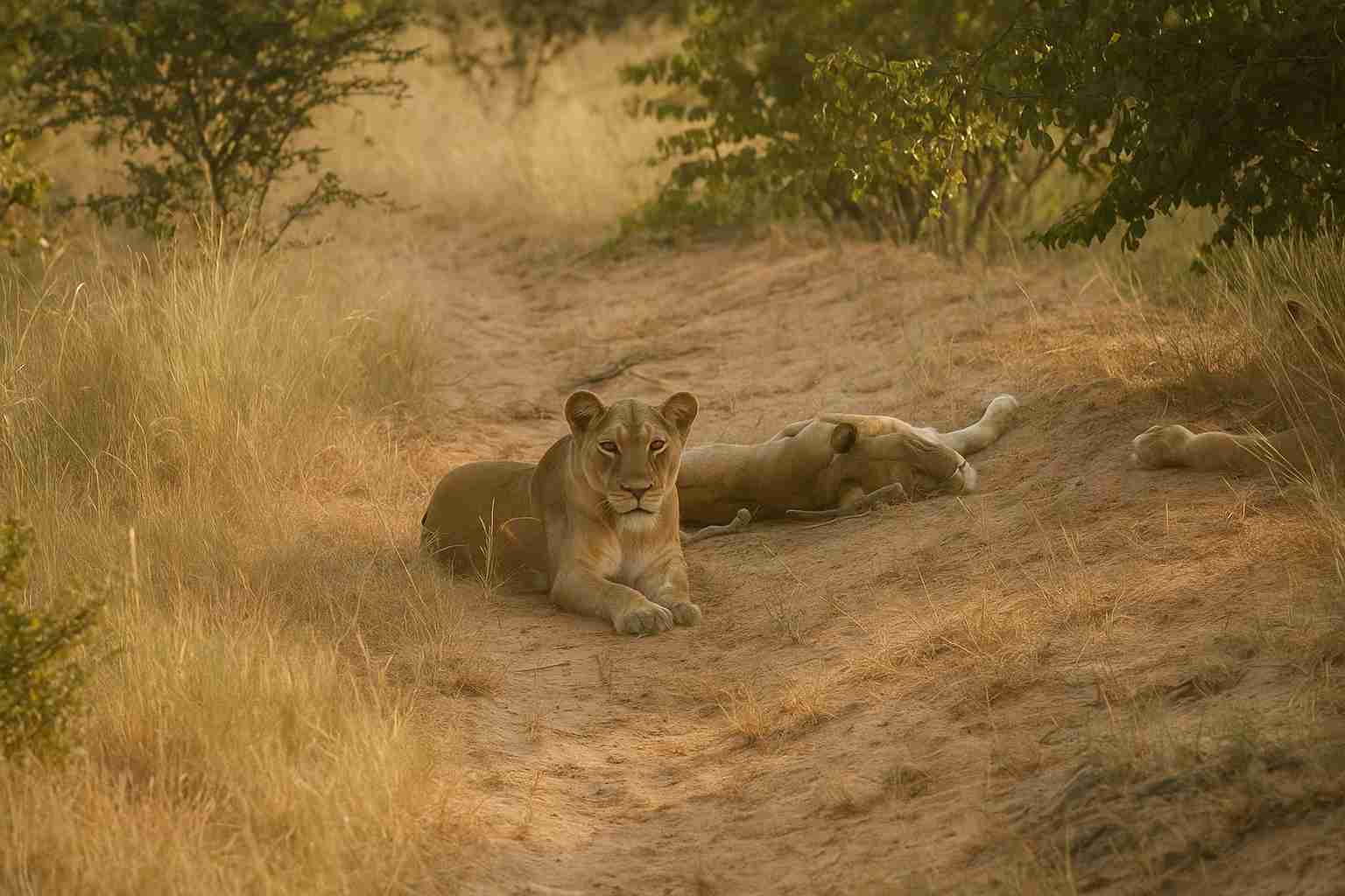 lionesses at Kapama Game Reserve