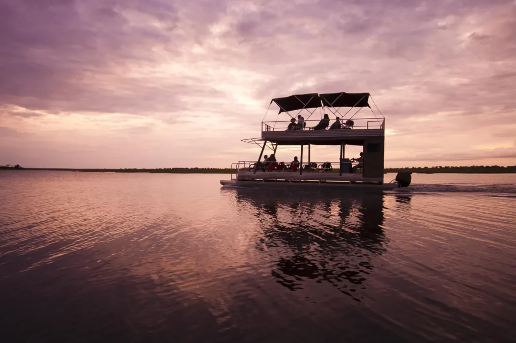 chobe boat sunset cruising